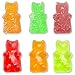 Gummy Molds Silicone Bear | Candy & Chocolate Mold Maker for Jello Gelatin Bears | Kids Party 6 Pack with 2 Bonus Droppers - 300 Cavities - Non Stick & BPA Free - By Lucentee