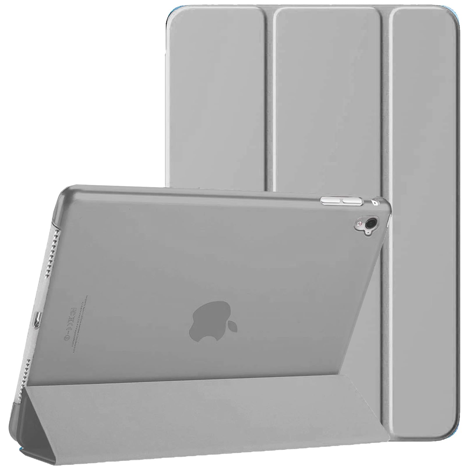 For Apple iPad 9th / 8th / 7th Generation Case Cover (2021/2020/2019) (10.2 Inch) Smart Magnetic Ultra Slim Stand Cover Auto Wake/Sleep For iPad 9 / iPad 8 / iPad 7 (Grey)