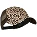 Women's Print Mesh Canvas Trucker Baseball Cap Hat