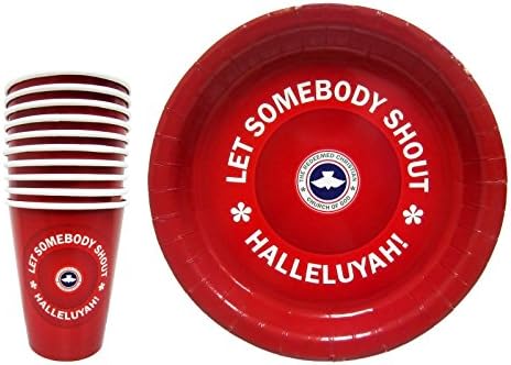 RCCG Party Paper Plates and Cups | matches Party favors gifts, decorations, bags and supplies | Redeemed Christian Church of God | | 20 Piece Party Set (10 Plates, 10 Cups)