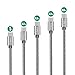 USB-C Cable, Snowkids USB 3.0 USB A to C Cable (5-Pack 3.3ftx3, 6.6ftx1, 1ftx1) Nylon Braided USB C Fast Charger for Google Pixel, LG V30 G6,Nintendo Switch, Samsung Galaxy Note 8, S8, S8 Plus (Grey)