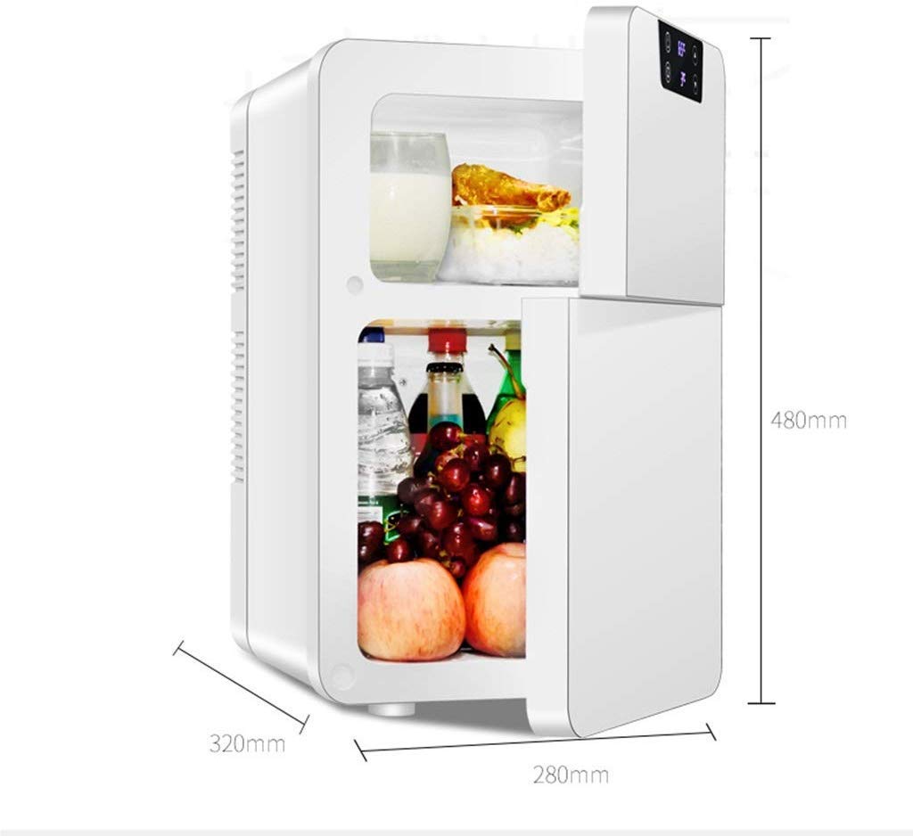 Dljyy Mini pequeño Nevera Microondas 20L Doble Refrigeración hogar ...