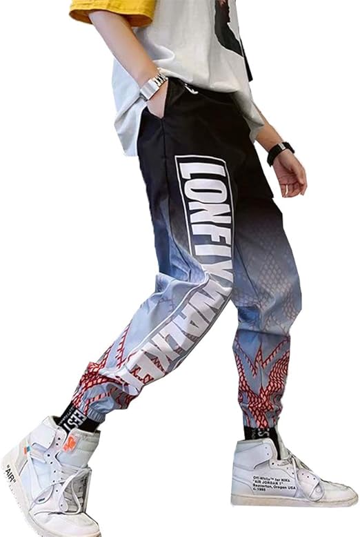 Amazon Jinpingメンズ パンツ スウェットパンツ 原宿系 スリムジャージ ズボン シャカパン 九分丈 ロングパンツ ストリート ヒップホップ ｋ43黒 ｓ ロングパンツ 通販