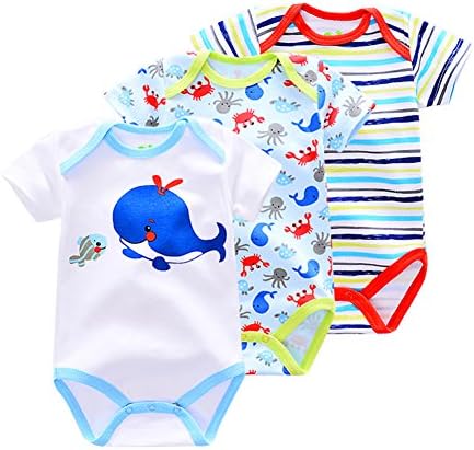 Gender Neutral Baby Girl Boy Clothes 9-12 Months Bodysuit 3 Pack Onesies Outfits