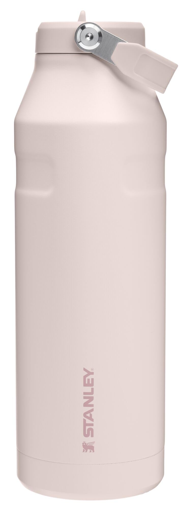 Stanley IceFlow Flip Straw 2.0 Water Bottle 50 oz | Built-In Straw with Larger Opening | Lightweight and Leak Resistant | Insulated Stainless Steel | BPA-Free | Rose Quartz Image
