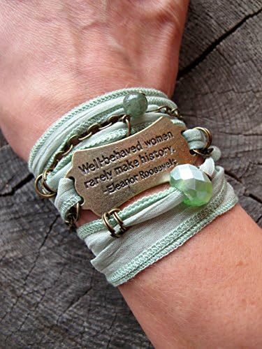 'Misbehaved' - Quote Wrap Bracelet ~ Boho Wrap Bracelet ~ Yoga Ribbon Bracelet