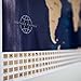 Large Scratch Off World Map Poster with US States & 208 Flags - (34.5