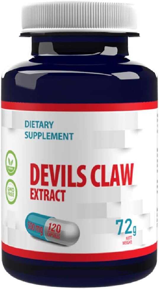 Hepatica Devil’s Claw 10:1 Extract - 5000mg Equivalent, 120 count (Pack of 1)