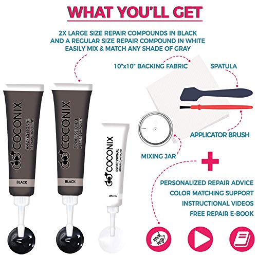 1 Coconix+Black+Leather+Repair+Couches