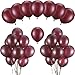 Burgundy Balloons 100 Pack 12 Inch Latex Party Balloons Burgundy Wine Red Balloons Latex Balloons for Weddings, Birthday Party, Bridal Shower, Party Decoration (Burgundy, 12 Inch)
