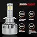 14000LM H7 Led Headlight Bulbs 100W High Beam 6000k Low Beam Fog Lights Super Bright 4 Sides Conversion Kits Replacements Car Truck Driving Lamp ZDATT
