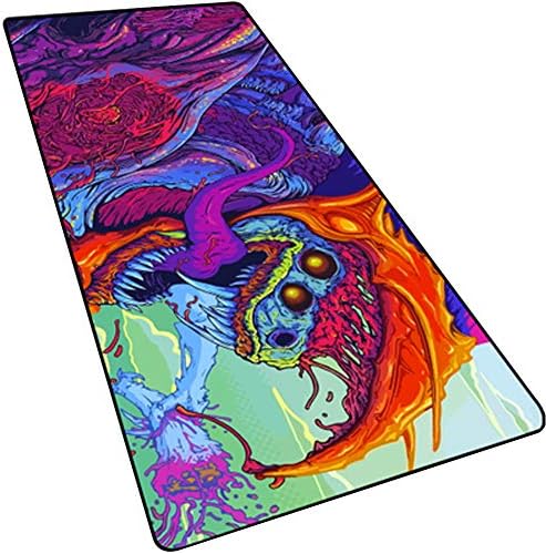 Fanatic Frost Violent Wild Beast CSGO New Desert Map Eat Chicken Counter-strike Mouse Pad Office Sports Table Mat(31.5×11.8×0.12inch)