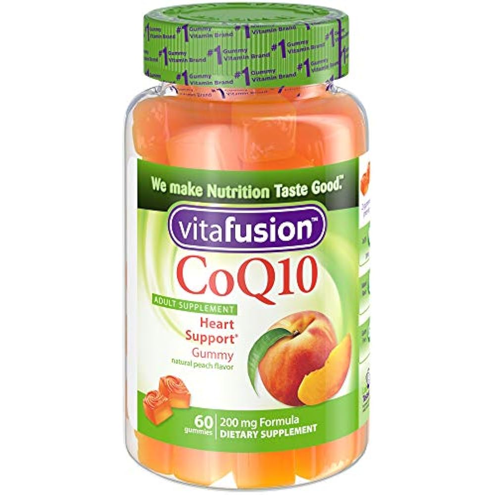 Vitafusion CoQ10 200mg Gummy Vitamins Adult Supplement Heart Support 60