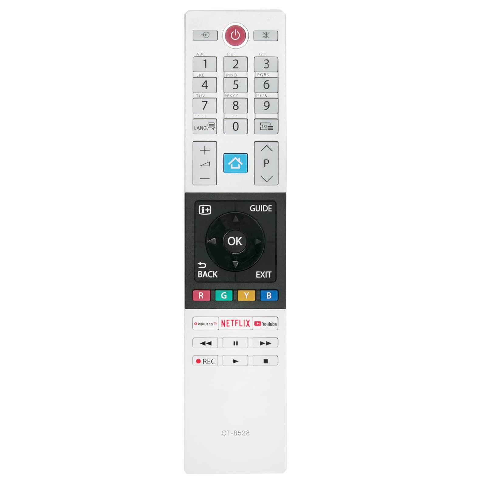 CT-8528 Replacement Remote Control Fit for Toshiba LED TV 43V6863DAT 43V6863DB 43V6863DG 49L2863DAT 49L3863DG 49T6863DA 49T6863DG 49U5863DA 49U5863DB 49U5863DG 49U6863DB 49U6863DG