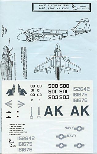 Repli Scale Decal 1:48 VA-55 Libyan Raiders A-6E #48-5002