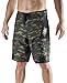 Maui Rippers Men’s Camo Board Shorts - Embroidered Octopus | Quick Dry Triple Stitch Swim Trunks
