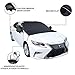 Whew Car Windshield Snow Cover, 81''x60'' Waterproof Frost Guard Winter Windshield Snow Ice Cover with Side Mirror Covers, Windproof Summer Windshield Sun Shade Fits Most Cars, SUVs, Minivans