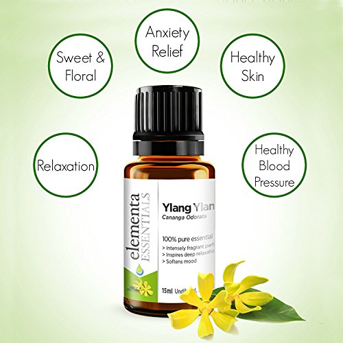 Ylang Ylang Cananga Odorata Essential Oil |100% Pure Therapeutic Grade Undiluted Organic Natural for Aromatherapy Diffuser, Skin and Relaxation