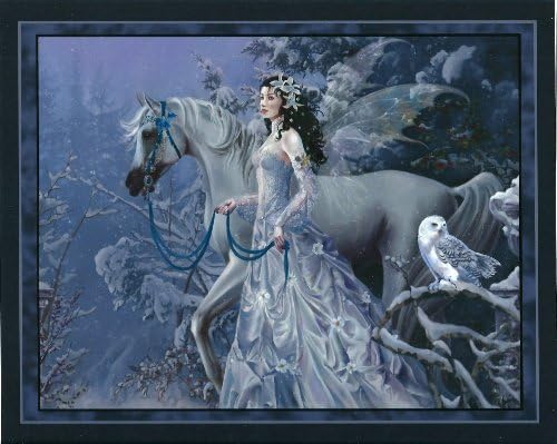 Nene Thomas Open Edition Print Fairy Faery Owl 8" X 10" Winter Wings