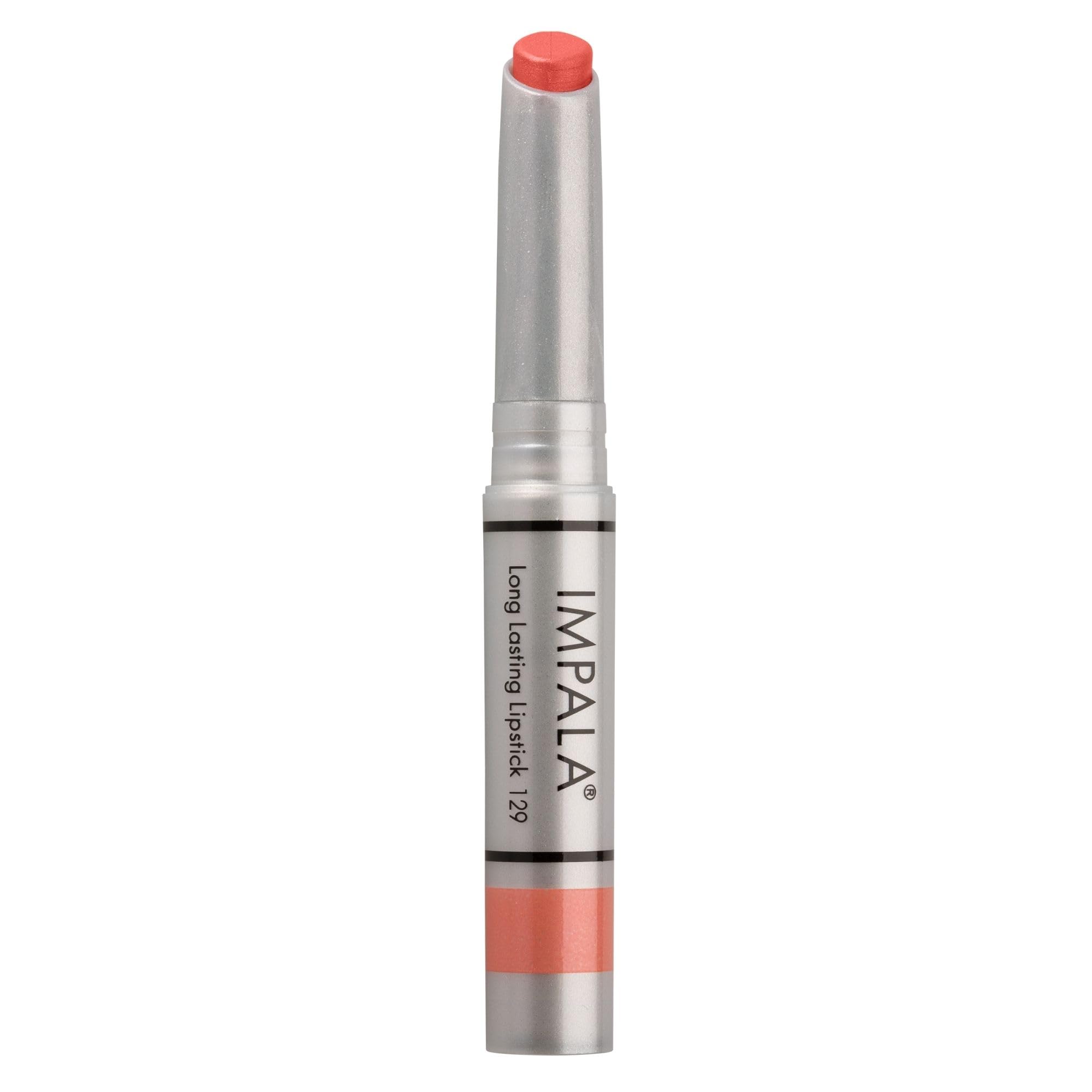 IMPALA | Longlasting Lip Color Metallic Pink No. 129 | Permanent Lipstick, creamy texture | Long-lasting | Hydrating full-coverage lip color | Moisturizes and nurtures
