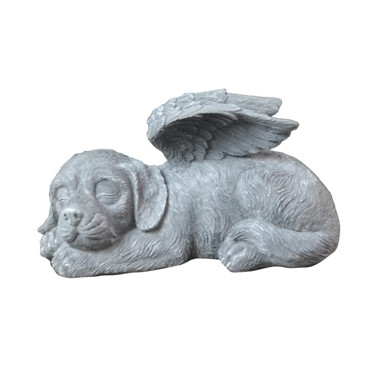 WANGCL Memorial Garden Ornaments Dog Angel Wings Ornament Dog Angel Statue Mini Animal Statue For Garden Tombstones Or Lawn Decoration