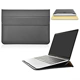 ACdream Macbook 12 Case, Wallet Sleeve Cover Case with Stand for Apple The New Macbook 12'' inch Retina Display Laptop Computer 2015 Release, Black(New)