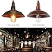 ONEVER Industrial Retro Vintage Loft Wall Coffee Bar Lighting Fixtrure Sconce Pendant Ceiling Lamp Fixtures Light Shades for E27 Edison Bulbs(Brown, bulb is not included)