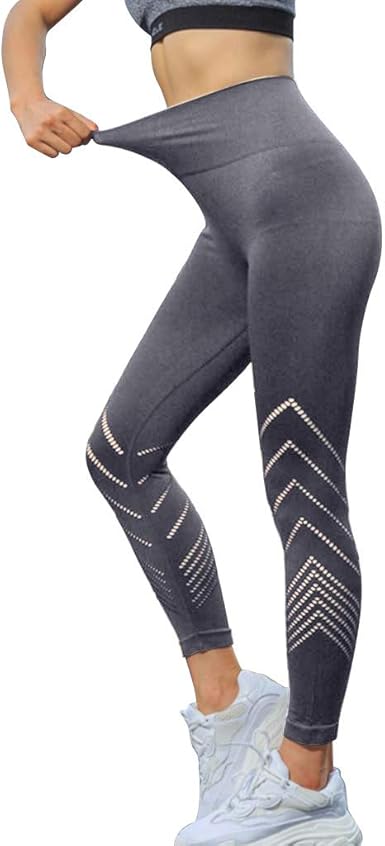 Pantalones de Mallas Mujer Fitness, Leggings Deporte Leggins Opaco ...