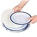 LAMINET Plate Dividers - Set of 48 - 10'' Dinner, 6'' Salad/Dessert, 4.5'' Bread & Butter - White - Felt, Friction-Free, Protective, Reusable