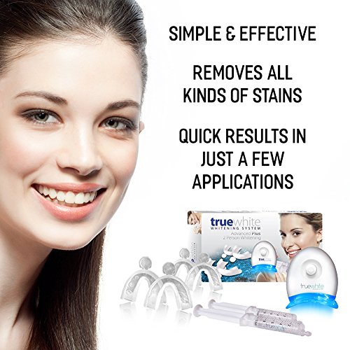 truewhite Advanced Plus Teeth Whitening System For 2 Person Made in USA No Sensitivity Easy