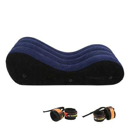 heling896 Aufblasbares Sofa, Sexspielzeug Aufblasbares Bett-Stuhl-Sofa mit Handschellen und Fußfesseln Akazienhotel-Spaß-Möbe