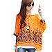 Waltzmart Women's Batwing Dolman Sleeve Chiffon T-Shirt Boho Loose Blouse