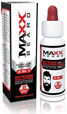 Maxx Beard - #1 Facial Hair Solution, Natural Solution for Maximum Beard Volume-2 Month Supply- 100 % Satisfaction Guaranteed by maxx beard