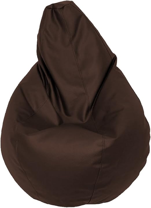 HAPPERS Puff Pera XL Polipiel Marrón 130x80x80: Amazon.es: Hogar