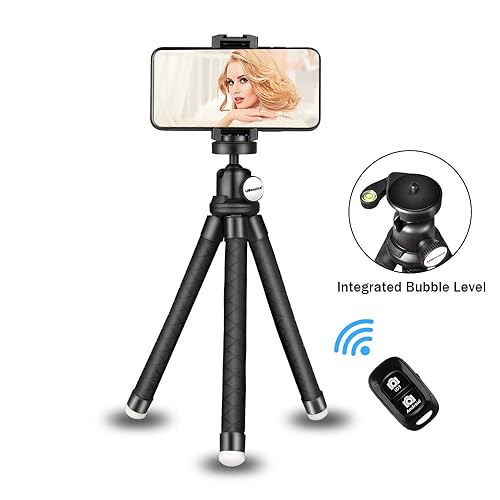 UBeesize Phone Tripod Stand, Portable Cellphone Camera Tripod with