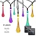Binval 2-Pack Solar Waterdrop String Lights for Outdoor Patio Lawn Landscape Garden Home Wedding Holiday and Christmas decorations[19.7feet - 6m - 30LED-Multi Color]