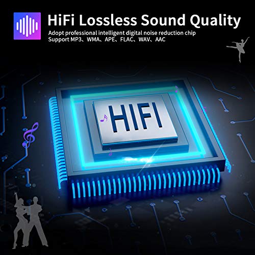 MP3 Player, 16GB MP3 Player with Bluetooth 4.2, Portable HiFi Lossless Sound MP3 Music Player with FM Radio/Voice Recorder/E-book, 2.4'' Screen, Support up to 128GB (Sport Armband, Headphone Included)