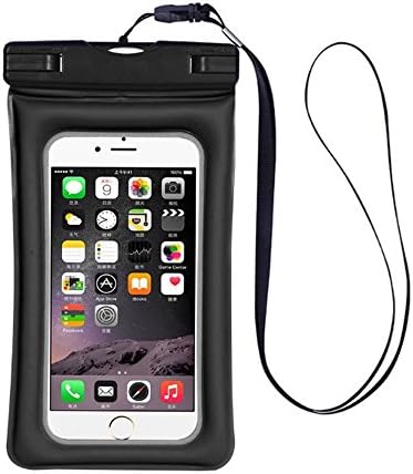 Waterproof Case, Buoyance Series Float IPX8 Certified Universal Waterproof Pouch Dry Bag for iPhone 7 6 6S Plus 5S,Samsung Galaxy S7 S6 Edge,Note 5,HTC LG Sony (Waterproof Pouch Black)