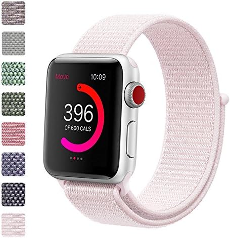 iMoway Apple Watch Band 38mm/42mm Sport Loop iWatch Band (Adjustable Velcro) for Apple Watch Series 1/2/3 Sport Edition