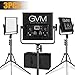 LED Video Light GVM 520LS CRI97+ TLCI97+ 18500lux Dimmable Bi-Color 3200K-5600K Light for Outdoor Interview Studio Portrait Photographic 3 pcs Kit