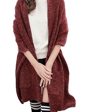 Womens Thick Knitted Shawls And Wraps Winter Soft Warm Scarf With Pockets