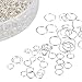 PandaHall Elite About 1745 Pcs Iron Open Jump Rings O Ring Diameter 4mm 5mm 6mm 7mm 8mm 10mm for Jewelry Findings Silver