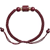 yautja Buddhist Red String Bracelets Spiritual Om Mani Padme Hum Lucky Protection Red Cinnabar Beads Bracelet Tibetan Handmade Amulet Yoga Prayer Adjustable Buddha Bracelet Spiritual Jewelry Gift for Women