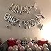 LAttLiv Happy Birthday Balloons 25 pcs Happy Birthday Letter Balloons Champagne Bottle Balloons Wine Glass Balloons Heart Shaped Star Shaped Balloons Mylar Balloons for Birthday Party - Multi Color