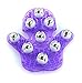 SAMYO Palm Shaped Massage Glove Body Massager with 9 360-degree-roller Metal Roller Ball Beauty Body Care (Purple)