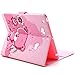iPad 2/3/4 Case, Dteck(TM) Cartoon Cute Pattern PU Leather Flip Wallet Case with [Cards Slots&Money Holder] for Apple iPad 2/ iPad 3 / iPad 4 9.7 Inch (01 Pink Bear)