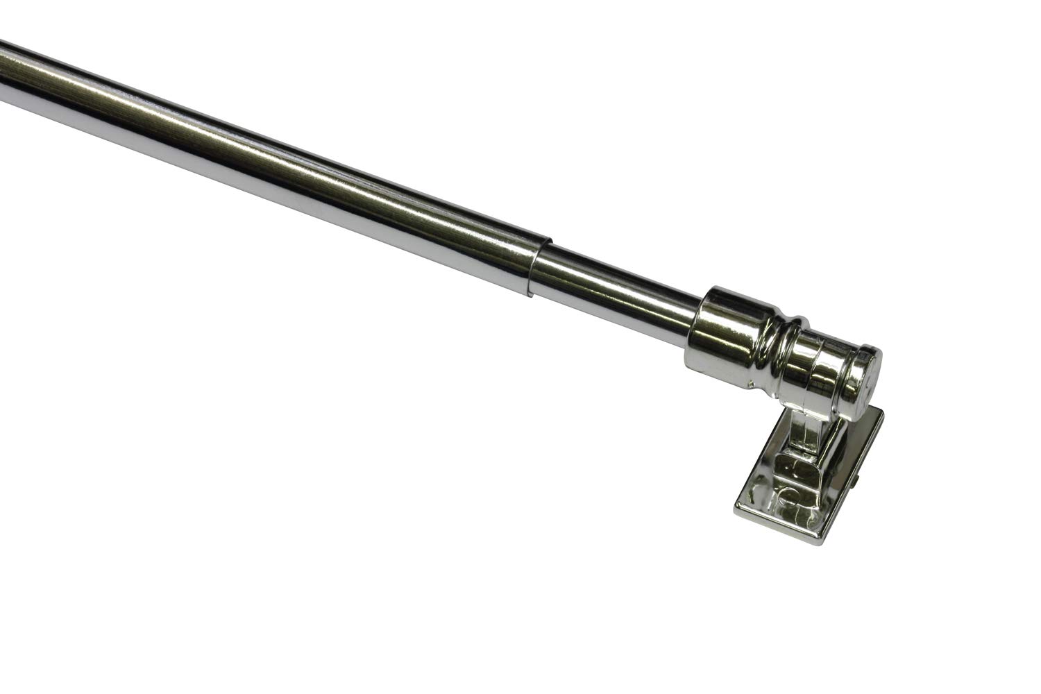 GARDINIA California Café House Bar Window Attachment for Screwing Can Be Shortened Carrier Extendible 75-135 cm Diameter 12 mm Metal/Plastic Chrome