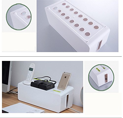 Cable-Management-Box-Cord-Organizer-For-PC-Wall-Power-Strip-Wire-Plug-Cover-Conceal-Hide-Solution-Kit-with-Fastening-Cable-Zip-Ties