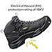 Keen Utility Men's Braddock Mid Waterproof Soft-Toe Work Boot, Raven/Estate Blue, 9.5 D US