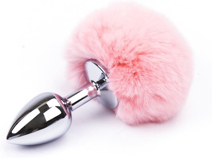 Funny Rabbit Bunny Tail Silicone Device Toy Valentine's Day present Pink